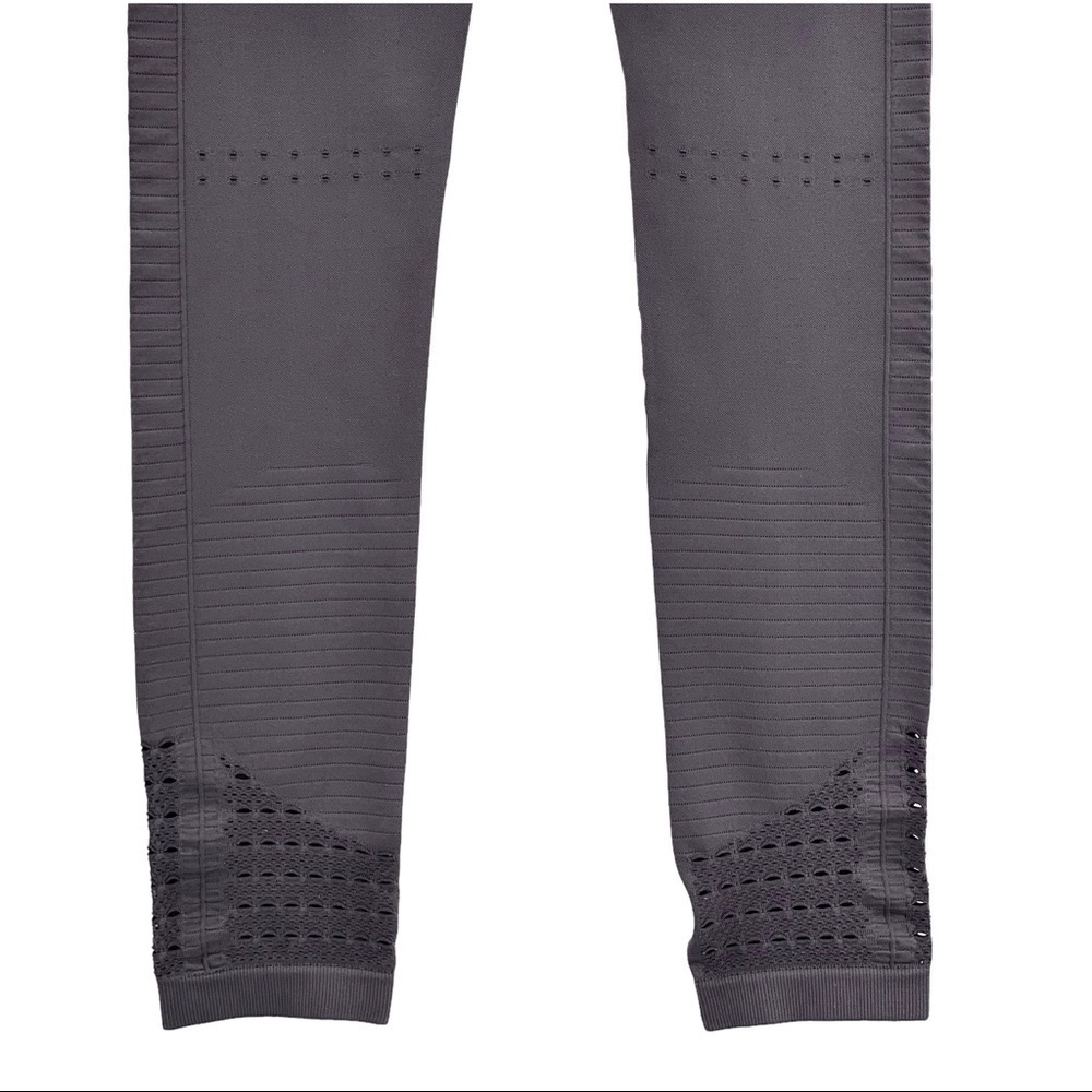 Gymshark Glow Seamless Tights Eyelet Cutout Athletic Leggings Brown/Gray | Sz XS - Picture 9 of 9